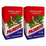 2 x Yerba Mate Pajarito Con Palo Tradicional 1 kg