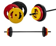 Gryf Fitness P2I činka so záťažou, rovná točená tyč + 6 platní Gryf Fitness P2I činka so záťažou, rovná točená tyč + 6 platní