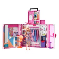 Barbie Barbie šatník + bábika HGX57