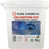 Žieravá sóda na čistenie rúrok hydroxidu sodného 5 kg sifónového vedra Žieravá sóda na čistenie rúrok hydroxidu sodného 5 kg sifónového vedra