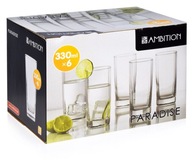AMBITION Paradise dlhé hranaté poháre 330ml AMBITION Paradise dlhé hranaté poháre 330ml