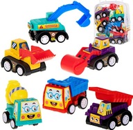 Auto poháňané stavebnými strojmi, 6 ks Auto poháňané stavebnými strojmi, 6 ks