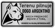Pozor Dog Nerezová doska Dogo Argentino