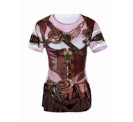 Outfit, tričko s potlačou Steampunk Lady, veľkosť L