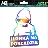 Nálepka na okno ILONKA ON BOARD HOLOGRAM Nálepka na okno ILONKA ON BOARD HOLOGRAM