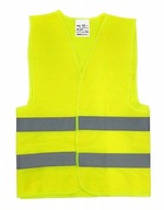 Žltá reflexná výstražná vesta, schválená CE