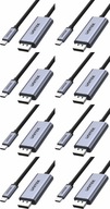 Unitek adaptérový kábel USB-C na DP 1.2 4K 60Hz 1,8 m sivý x8