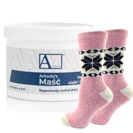 ARKADA regeneračná MASŤ NA NOHY na popraskané päty 450g + ZIMNÉ PONOŽKY ARKADA regeneračná MASŤ NA NOHY na popraskané päty 450g + ZIMNÉ PONOŽKY