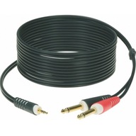 KLOTZ AY5-0100 kábel 1x mini jack - 2x jack 1m KLOTZ AY5-0100 kábel 1x mini jack - 2x jack 1m