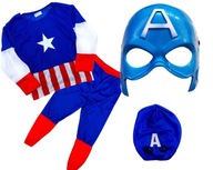 Kostým prevlek CAPTAIN AMERICA MASK PROM 98-110 Kostým prevlek CAPTAIN AMERICA MASK PROM 98-110