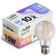 10x E27 LED FILAMENT Žiarovka Edison DECORATIVE Sphere 10W 1120lm NEUTRAL 10x E27 LED FILAMENT Žiarovka Edison DECORATIVE Sphere 10W 1120lm NEUTRAL