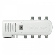 DVB-T TELEVES Splitter zosilňovač 6 výstupov 16dB