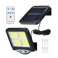 Záhradná LED solárna lampa s pohybovým senzorom a káblom, samostatný COB panel Záhradná LED solárna lampa s pohybovým senzorom a káblom, samostatný COB panel