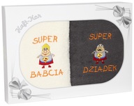 DARČEK PRE BABKU A DEDKA SADA DVOCH HRUBÝCH UTERÁKOV S VÝŠIVKOU DARČEK PRE BABKU A DEDKA SADA DVOCH HRUBÝCH UTERÁKOV S VÝŠIVKOU