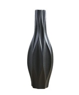 Keramická váza, moderný dizajn, veľká čierna
