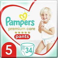 PAMPERS PREMIUM CARE PANTS 5 PLIENOK 34 KS