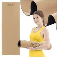 KORKOVÁ GYMNASTICKÁ JOGA PODLOŽKA PRE EKO CVIČENIE Z PRÍRODNÉHO KORKU 4MM KORKOVÁ GYMNASTICKÁ JOGA PODLOŽKA PRE EKO CVIČENIE Z PRÍRODNÉHO KORKU 4MM