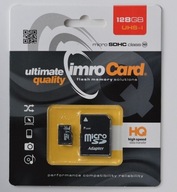 MicroSD PAMÄŤOVÁ KARTA 128GB IMRO S SD ADAPTÉROM