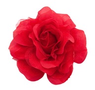 Brošňový špendlík Flower Rose látka Červená 13 cm / 2899 Brošňový špendlík Flower Rose látka Červená 13 cm / 2899