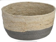 BOHO kôš, sivý obal na kvetináč, 29 cm BOHO kôš, sivý obal na kvetináč, 29 cm