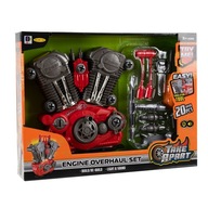 Malý mechanik Motor na odskrutkovanie a otáčanie LED svetla Zvuk motora Malý mechanik Motor na odskrutkovanie a otáčanie LED svetla Zvuk motora