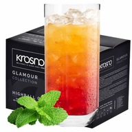 VYSOKÉ POHÁRE 6 ks 360 ml na nápoje nápoje koktaily KROSNO CRYSTALINE