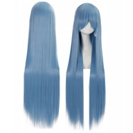 DÁMSKA Parochňa MODRÁ dlhé rovné vlasy COSPLAY parochne BANGES 100 cm DÁMSKA Parochňa MODRÁ dlhé rovné vlasy COSPLAY parochne BANGES 100 cm