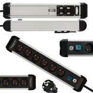 ELEKTRICKÝ PREDLŽOVAČ PRE DOMÁCI KANCELÁRIE NAPÁJACÍ PÁS 6 ZÁSUVEK 3M KÁBEL ELEKTRICKÝ PREDLŽOVAČ PRE DOMÁCI KANCELÁRIE NAPÁJACÍ PÁS 6 ZÁSUVEK 3M KÁBEL