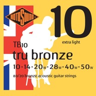 ROTOSOUND TB10 STRUNY AKUSTICKEJ gitary 10-50 BRONZE METAL