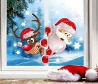 Vianočné samolepky na okno Santa Claus 50x35cm