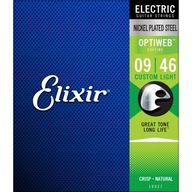 Struny pre elektrickú gitaru ELIXIR Optiweb 9-46 Custom Light Struny pre elektrickú gitaru ELIXIR Optiweb 9-46 Custom Light