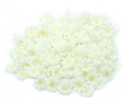 CUKROVÉ KVETY NARODENINOVÁ OZDOBA NA TORTU KVETY DAISY WHITE 100 ks CUKROVÉ KVETY NARODENINOVÁ OZDOBA NA TORTU KVETY DAISY WHITE 100 ks