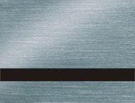 Brúsený strieborný/čierny gravírovací laminát 1,6 mm