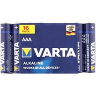 VARTA AAA alkalická batéria (R3) 16 ks. VARTA AAA alkalická batéria (R3) 16 ks.