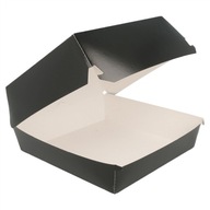 Jumbo burger box čierny 14 x 12,5 x 8 cm 50 ks. Jumbo burger box čierny 14 x 12,5 x 8 cm 50 ks.