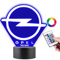 16-farebná stolová lampa LED PLEXIDO s logom Opel 16-farebná stolová lampa LED PLEXIDO s logom Opel