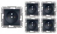 5x SCHNEIDER ASFORA JEDNOZÁSUVKA S/U ANTRAC 5x SCHNEIDER ASFORA JEDNOZÁSUVKA S/U ANTRAC