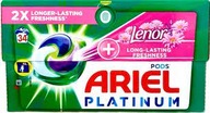 Ariel PLATINUM PODS + Touch of Lenor - pracie kapsuly 3v1, 68 kusov