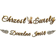 Ozdoby GIIRLAND BANNER ANJEL KRST + MENO Ozdoby GIIRLAND BANNER ANJEL KRST + MENO