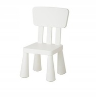 Detská stolička IKEA Mammut, svetlá, biela