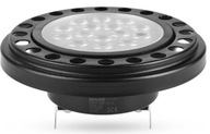 LED žiarovka G53 AR111 12W 30° teplá čierna