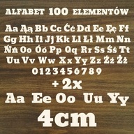 Abeceda drevené písmená preglejka SET 100 ks Abeceda drevené písmená preglejka SET 100 ks