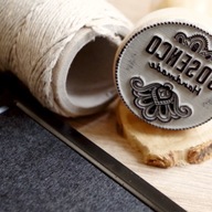 Drevená pečiatka 3cm s vaším LOGOM a atramentom Drevená pečiatka 3cm s vaším LOGOM a atramentom