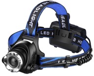 Výkonná taktická LED čelovka USB čelovka Výkonná taktická LED čelovka USB čelovka