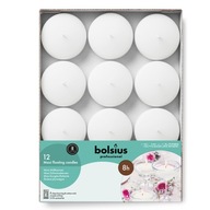 Biele plávajúce vodné sviečky BOLSIUS 12 ks - 8 hodín Biele plávajúce vodné sviečky BOLSIUS 12 ks - 8 hodín