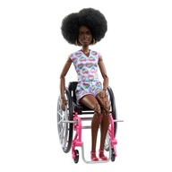 Bábika Barbie Fashionistas na invalidnom vozíku Šaty so srdiečkami