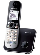 Bezdrôtový pevný telefón Panasonic, čierny