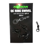 KORDA QC Ring Swivel 11 / Rýchlovýmenný obratlík s veľkosťou krúžku. 11 non-d