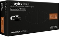 Čierne nitrilové rukavice MERC BLACK XL