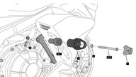 Ochrana pred nárazmi PUIG 3598N pre Honda CBR500R